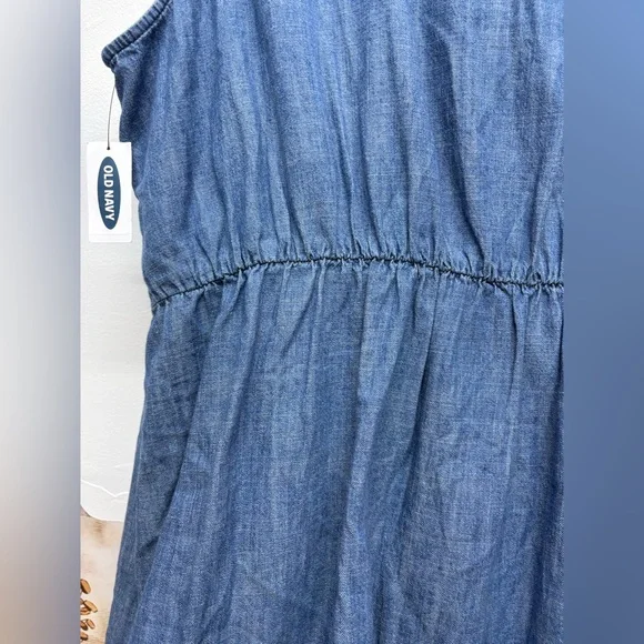 Old Navy Blue Denim Midi Dress - Picture 9 of 16
